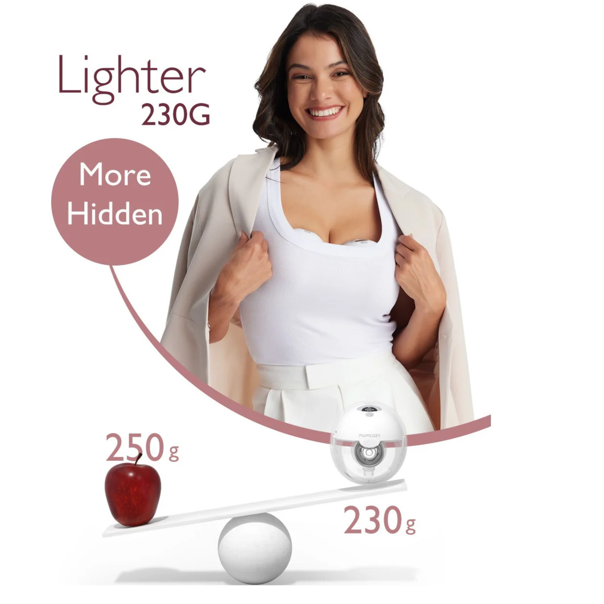 Momcozy M5 Double Hands-Free Breast Pump Set - Image 3