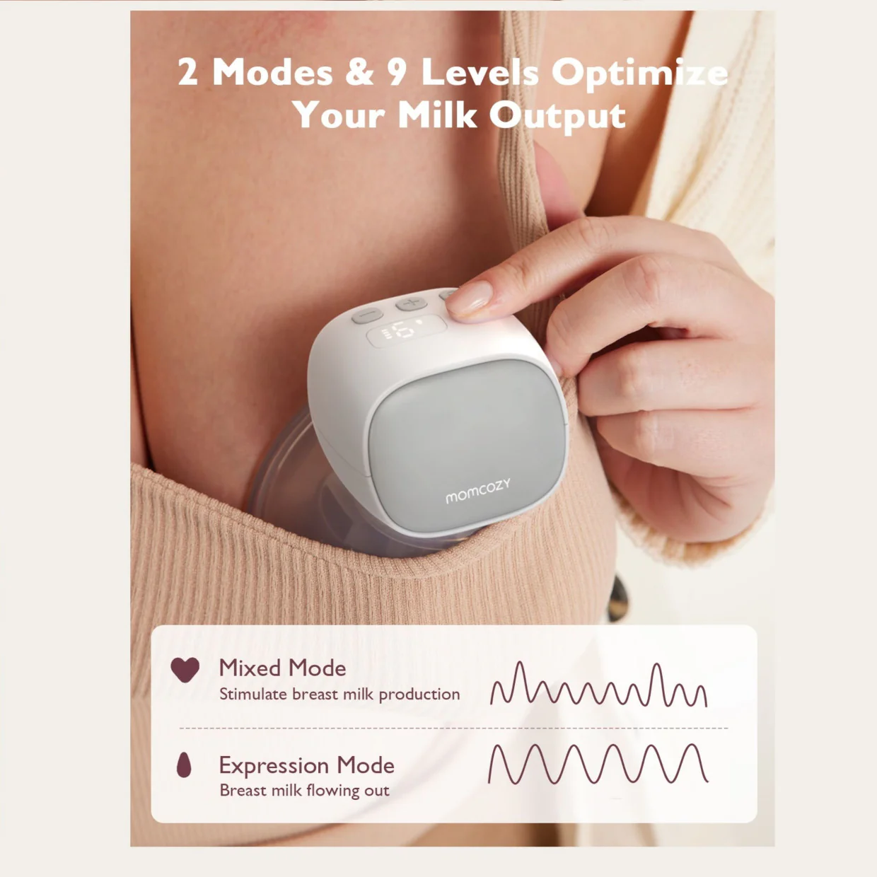 Momcozy S9 Pro-K Hands-Free Wearable Electric Breast Pump Set - Image 3